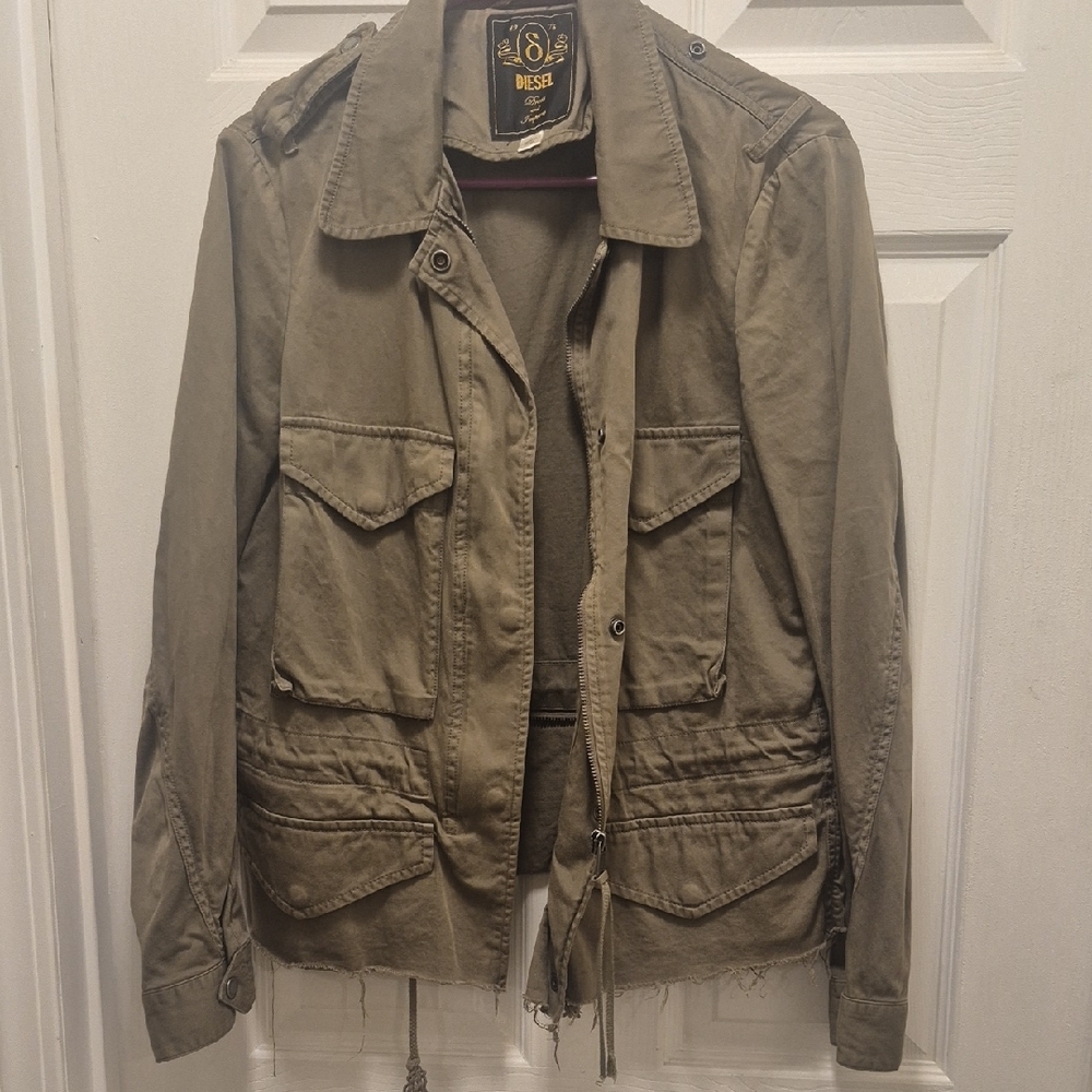 Diesel Dark Green Utility Jacket - Picture 9 of 9